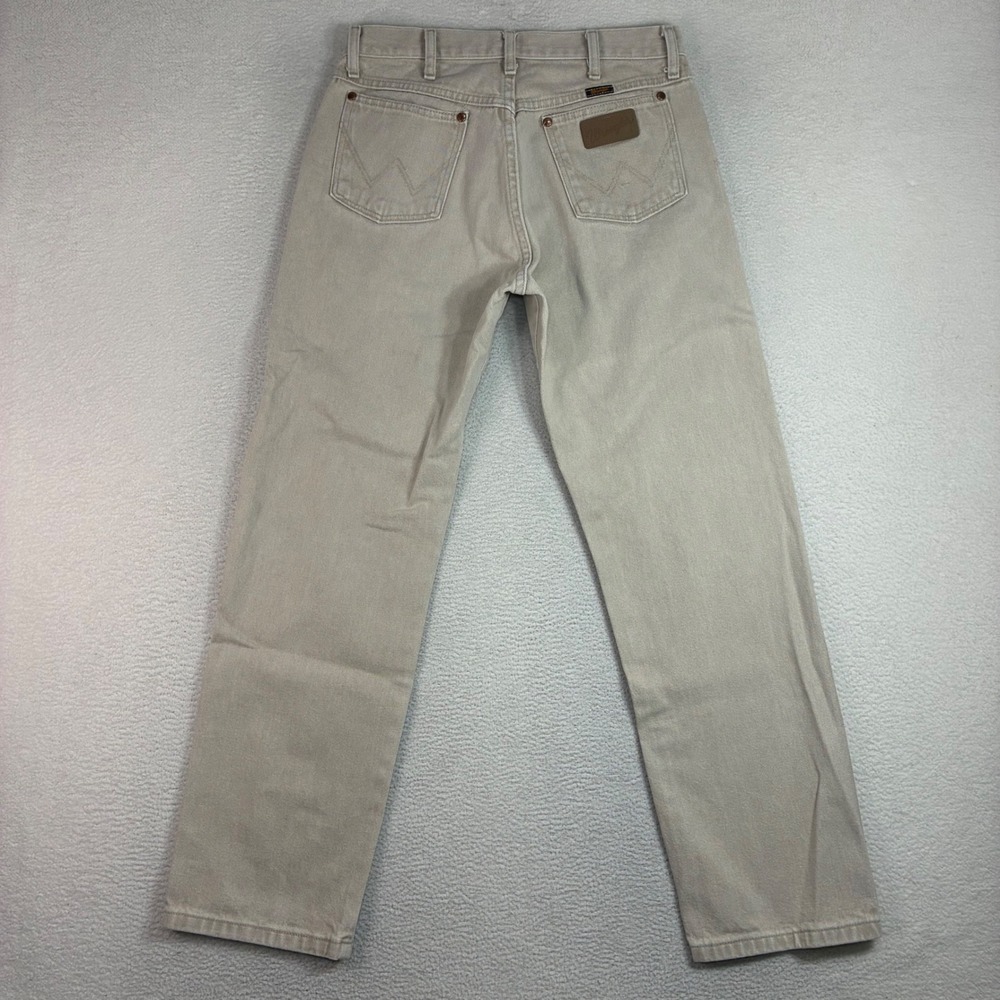 Wrangler 13MWZ Cowboy Cut Jeans Men 32x31 Tan Western Rodeo Bootcut Casual Work
